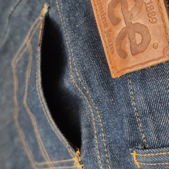 Lee Women's Upcycled Blue Denim Jeans Crossbody Bag. - Picture 7 of 10